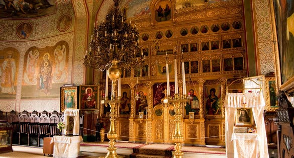 Photo of Inside of Celic Dere Monastery,Romania.