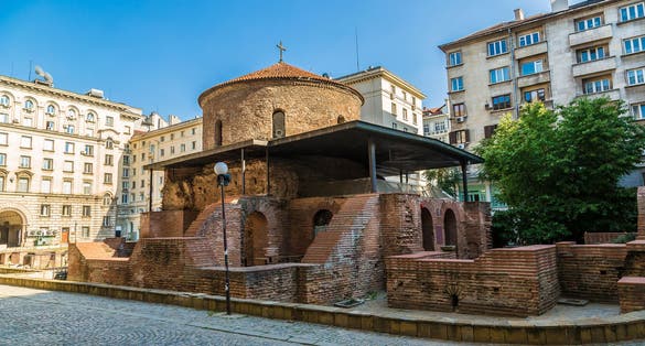Photo of Rotunda, church of saint George, oldest church in Sofia, Bulgaria.