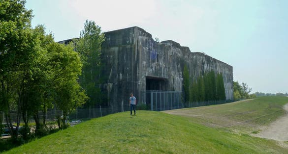 photo of Valentin submarine pens ,Bremen Germany.