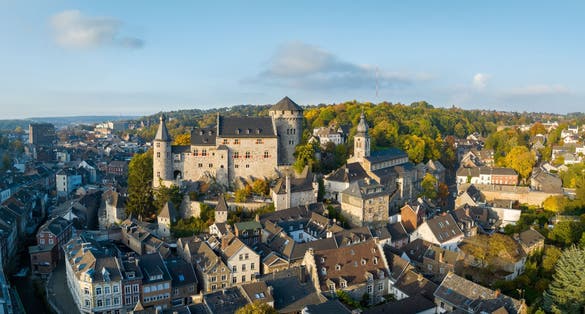 City of Stolberg, Aachen in autumn