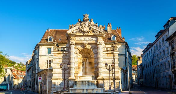Fontaine de la place Jean-Cornet in Besancon, France