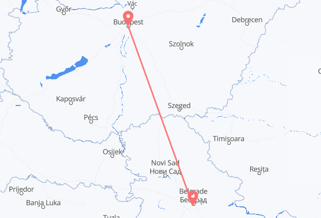 Белград в Будапешт