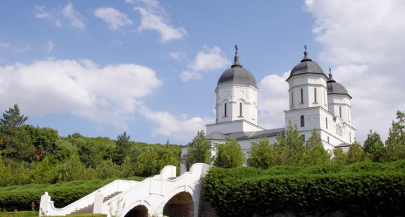 photo of view of Church in Celic Dere Monastery, Diocese of Tulcea , Romania.