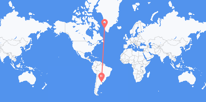 Argentina a Groenlandia