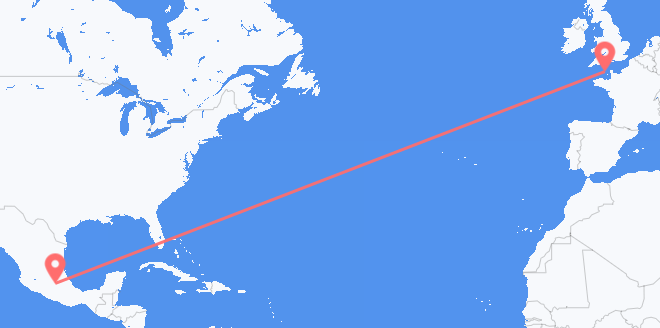 Mexico to Guernsey