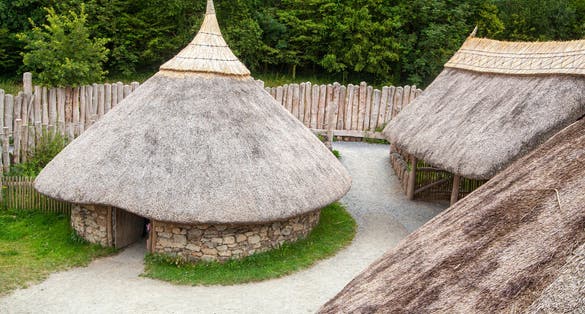 photo of Former residences of the old inhabitants .Barntown, Irland.