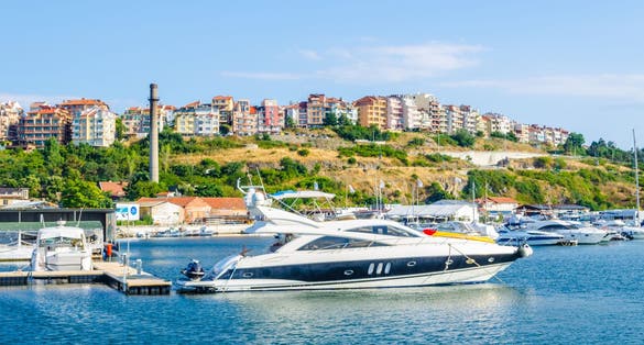 Yacht club in old town Sozopol, Bulgaria