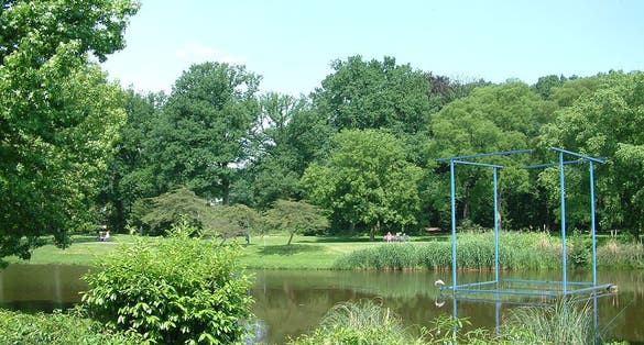 photo of city walking park Stadswandelpark, Eindhoven in the Netherlands.