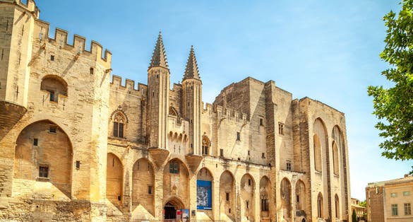 Palace of the papes and Square, Avignon, France 