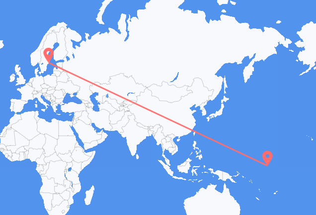 Bairiki to Stockholm