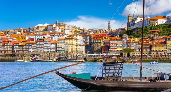 Photo of beautiful view of the city of Porto on a beautiful summer day, Porto, Portugal.