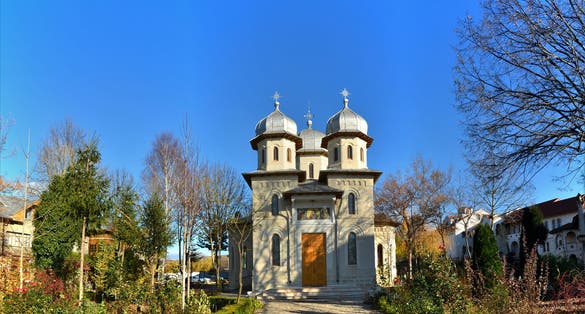 Photo of the Dervent Monastery - Romania.