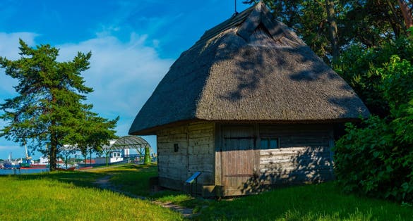 Open Air Museum in Lithuanian town Klaipeda.