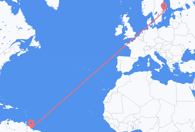 Georgetown to Stockholm