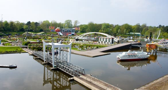 Photo of Madurodam city of miniature at the Hague in Netherlands.