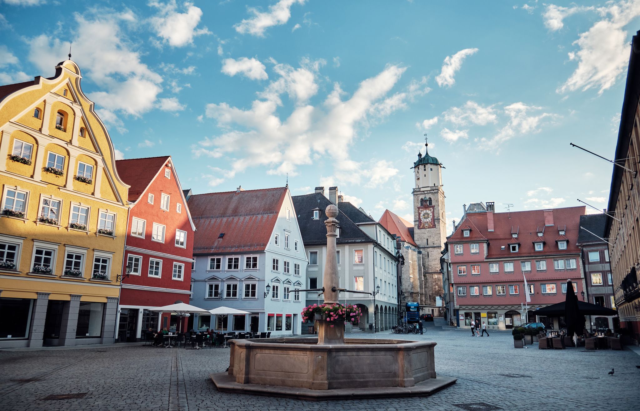 photo of City landscape of Marktplatz in Memmingen, Germany.