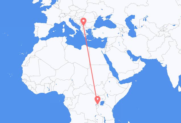 Kigali à Skopje