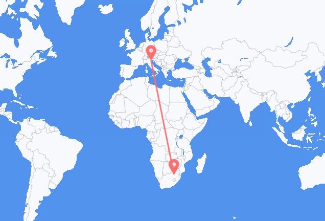 Johannesburg to Venice