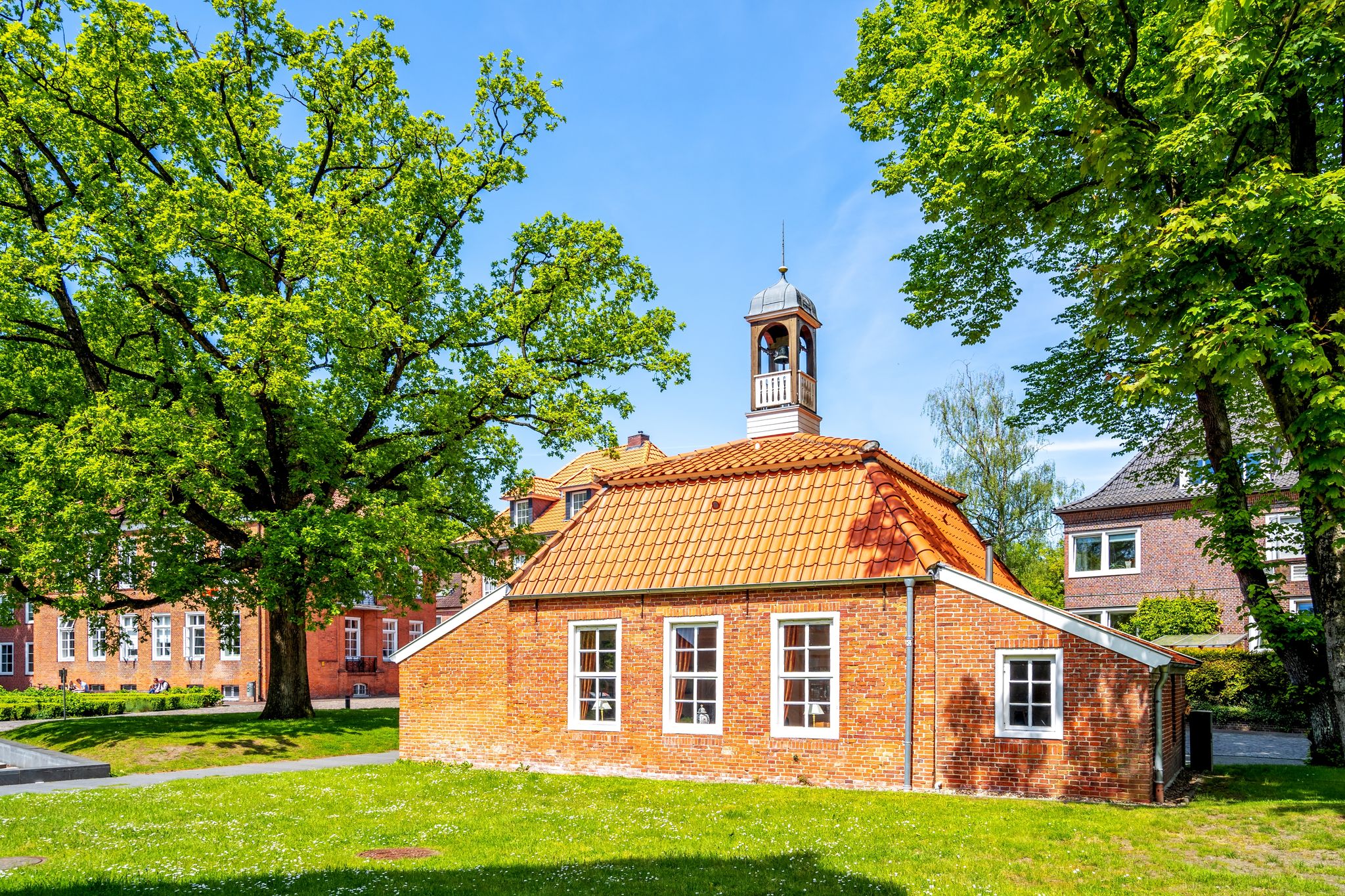 Public park in Aurich, North Sea, Germany