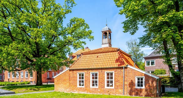 Public park in Aurich, North Sea, Germany