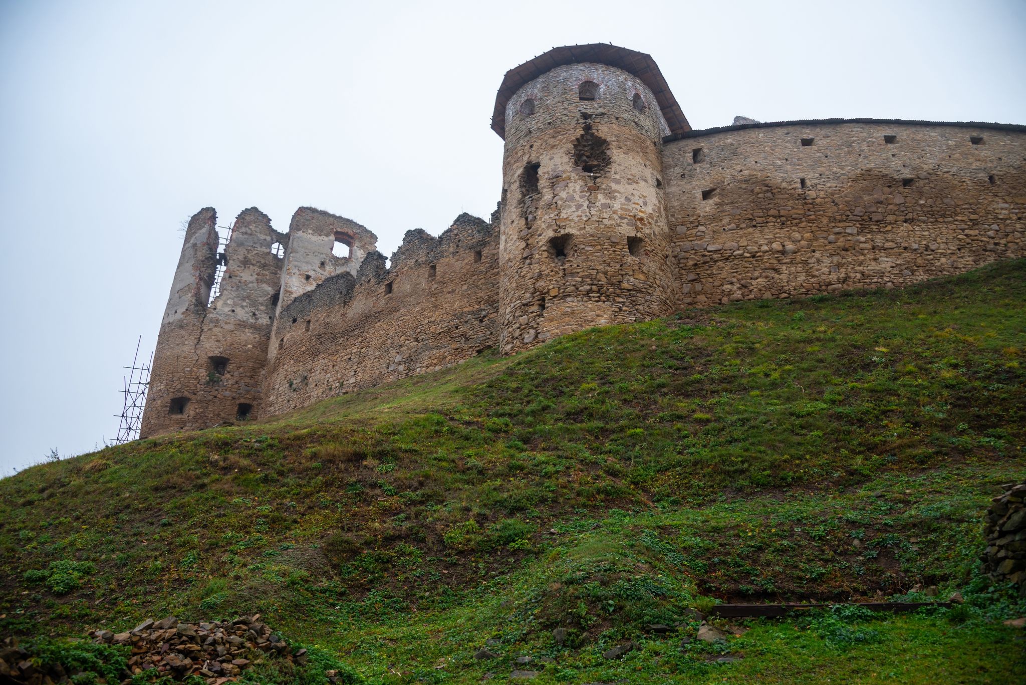 Photo of Ruins of the medieval Zborov (Makovica) Castle. Eastern Slovakia, Europe. Autumn time.