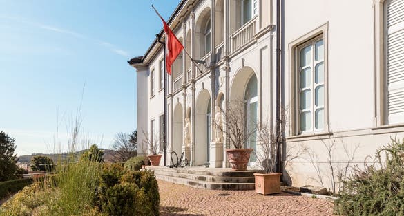Photo of the Vincenzo Vela Museum in Ligornetto, district of the city of Mendrisio, Ticino Switzerland.