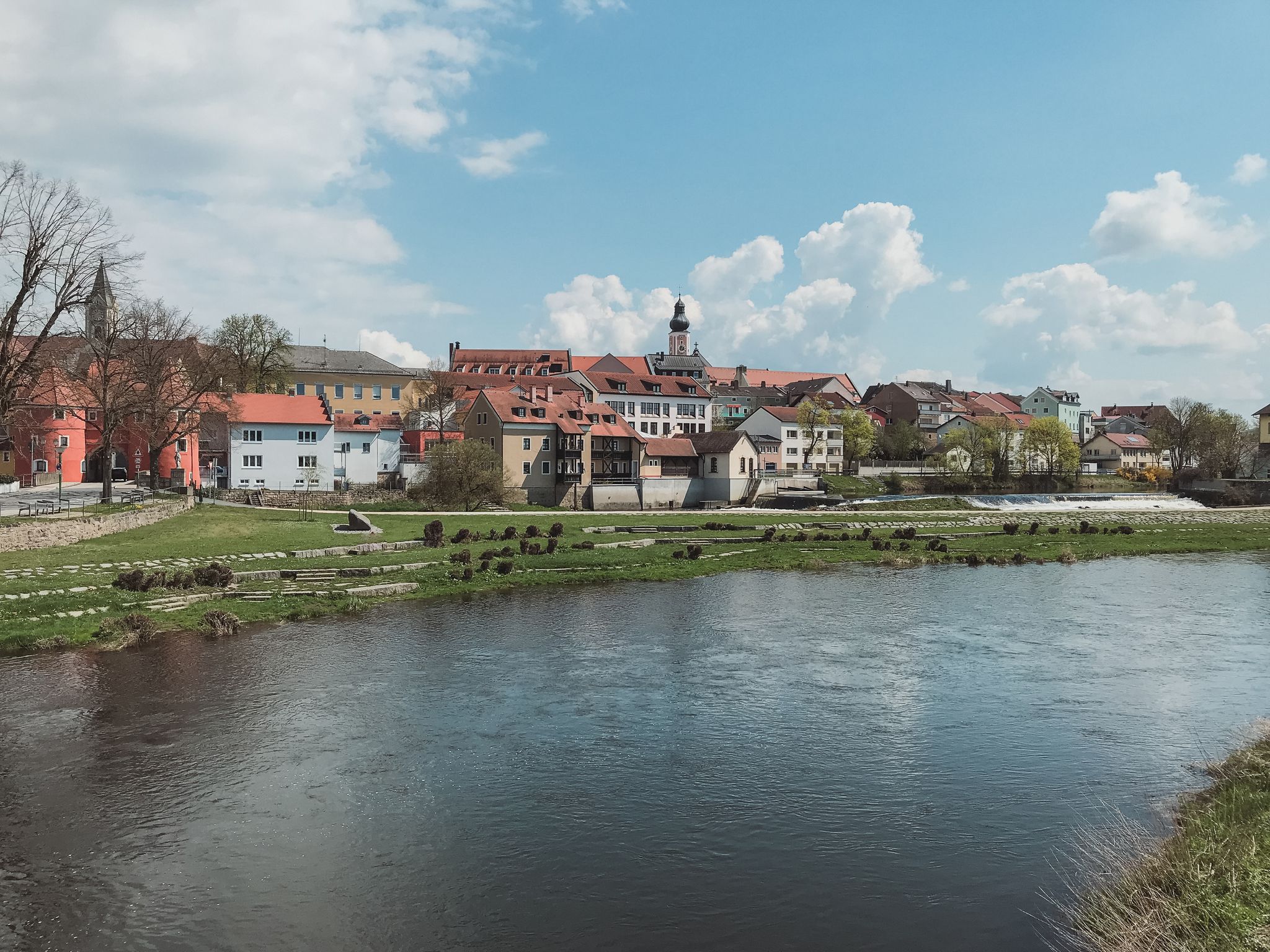 Beautiful Scenery Of The Small Town Of Cham, Bavaria, Germany