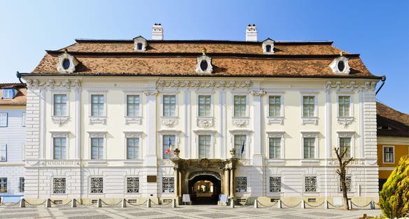 Brukenthal palace in Sibiu, Transylvania, Romania