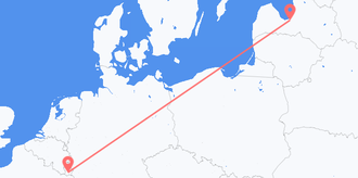 Luxemburg nach Lettland