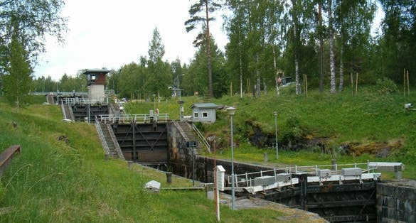 Photo of Varistaipale canal, Finland.
