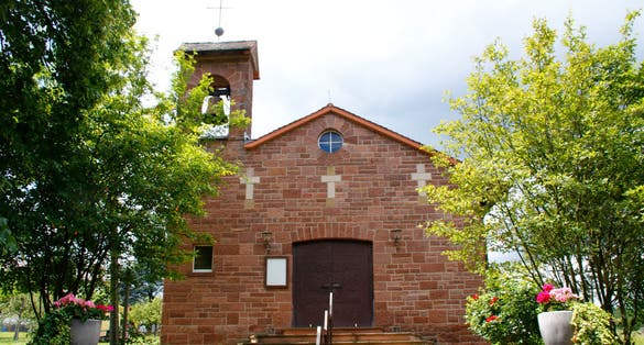 Photo of Jesus Christ church Hohenwart at Pforzheim in the northern Black Forest, Germany.
