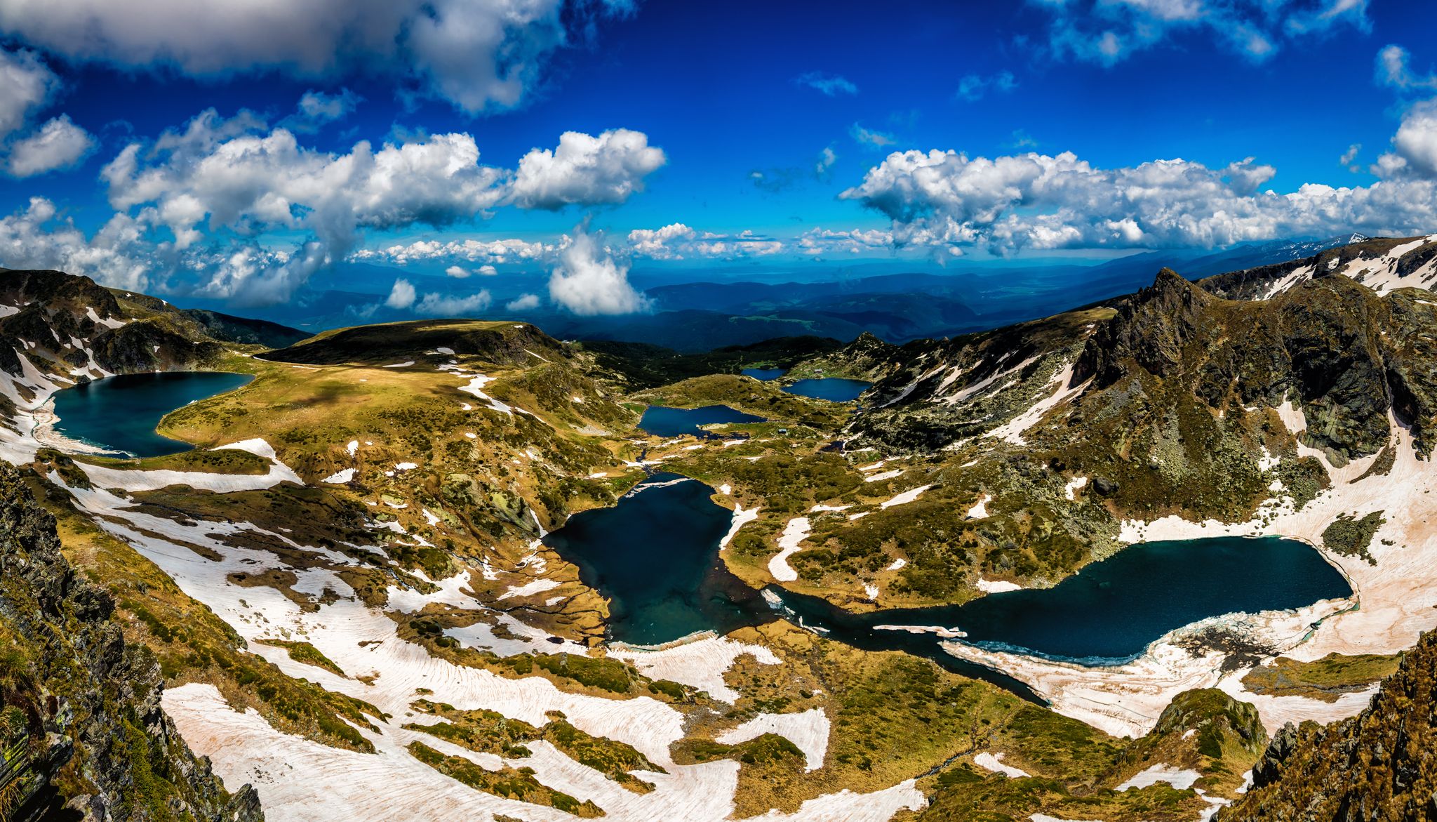 photo of view of Amazing Panorama of Seven Rila Lakes in Bulgaria,Kyustendil Bulgaria.