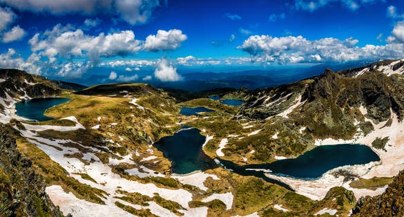 photo of view of Amazing Panorama of Seven Rila Lakes in Bulgaria,Kyustendil Bulgaria.