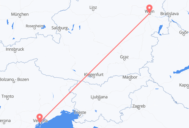 Vienna to Venice