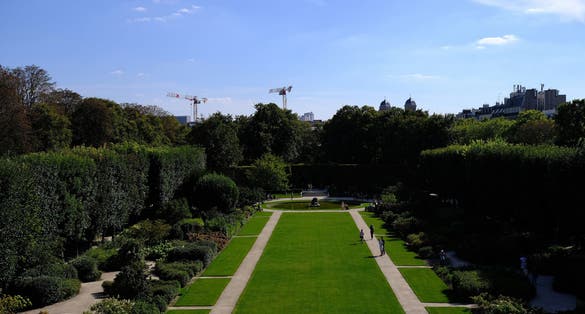 Backyard of Rodin Museum, Paris France.