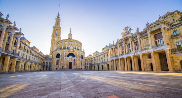 Universidad Laboral of Gijon, Asturias, Spain, was built on the 60s, and is one of the most beautiful landmarks of the region.