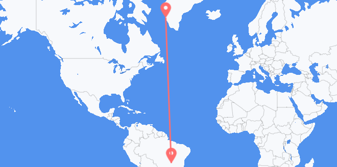 Brasil a Groenlandia