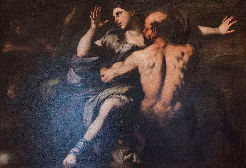 photo of view of Ratto di Deianira, Luca Giordano, Palermo, Italy.