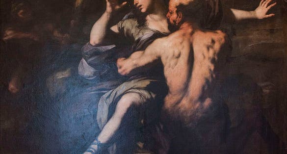 photo of view of Ratto di Deianira, Luca Giordano, Palermo, Italy.