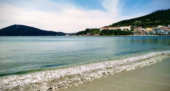 The beach of Madalena in Vila nova de Gaia, Portugal