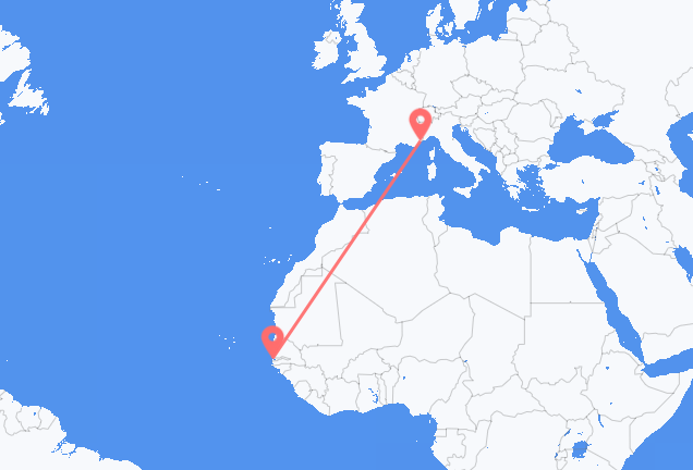 Banjul to Nice