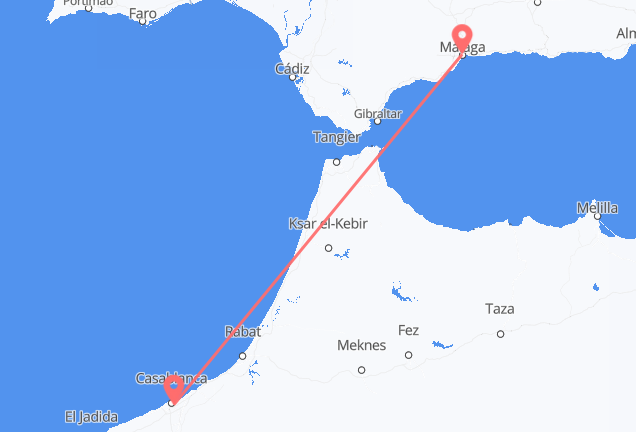 カサブランカ マラガへ