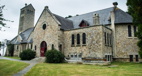 Photo of view of Eglise Sainte-Thérèse-de-Keryado, lorient, bretagne, france.