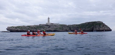 Kayak excursion through the Bay of Santander.