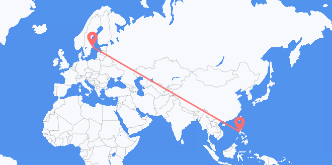 the Philippines to Sweden