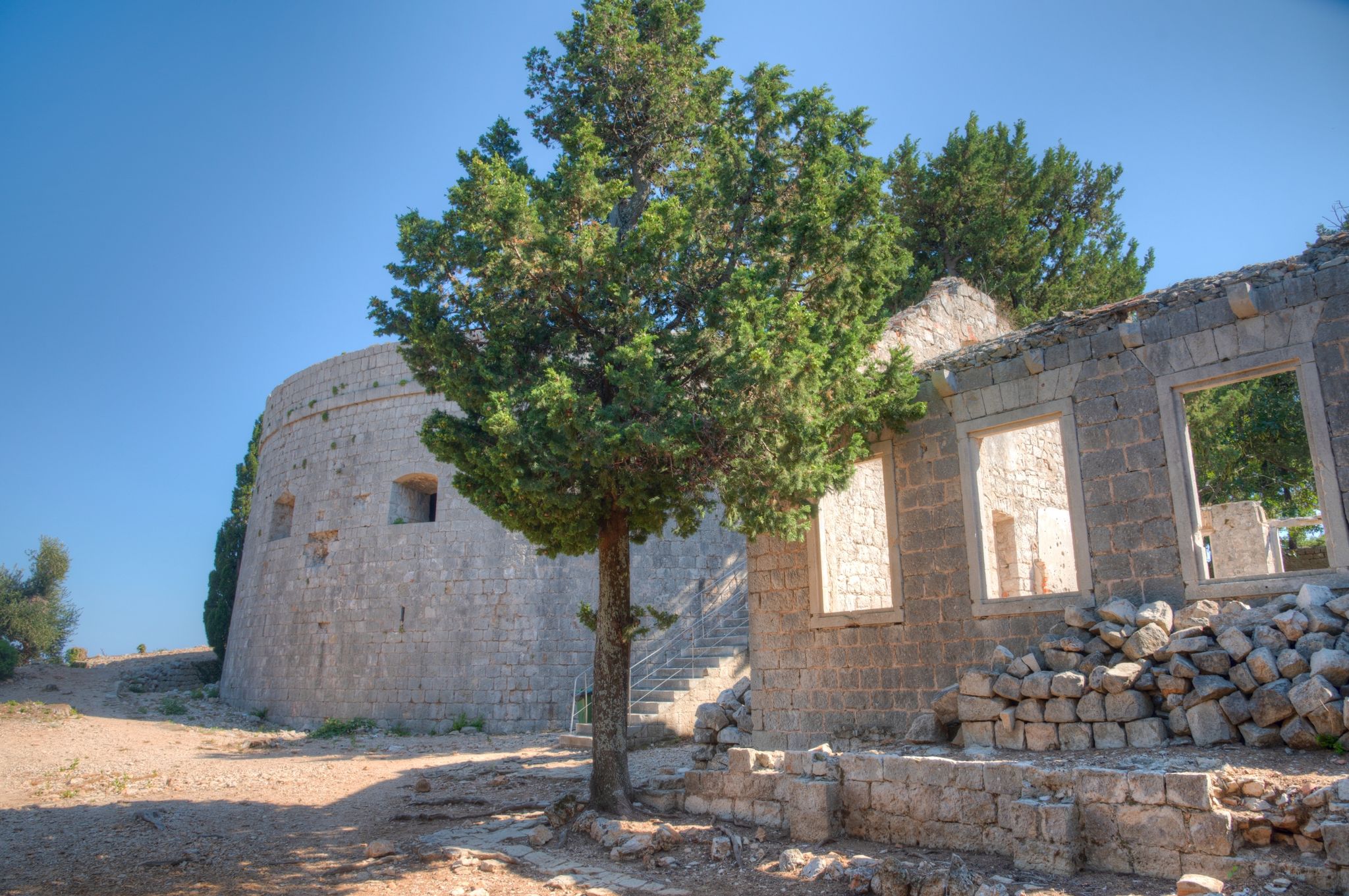 Photo of Fort Royal on Lokrum Island, Croatia.