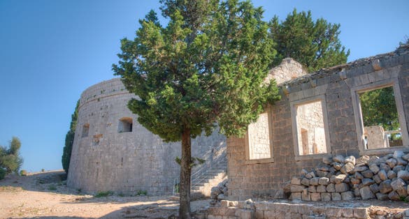 Photo of Fort Royal on Lokrum Island, Croatia.