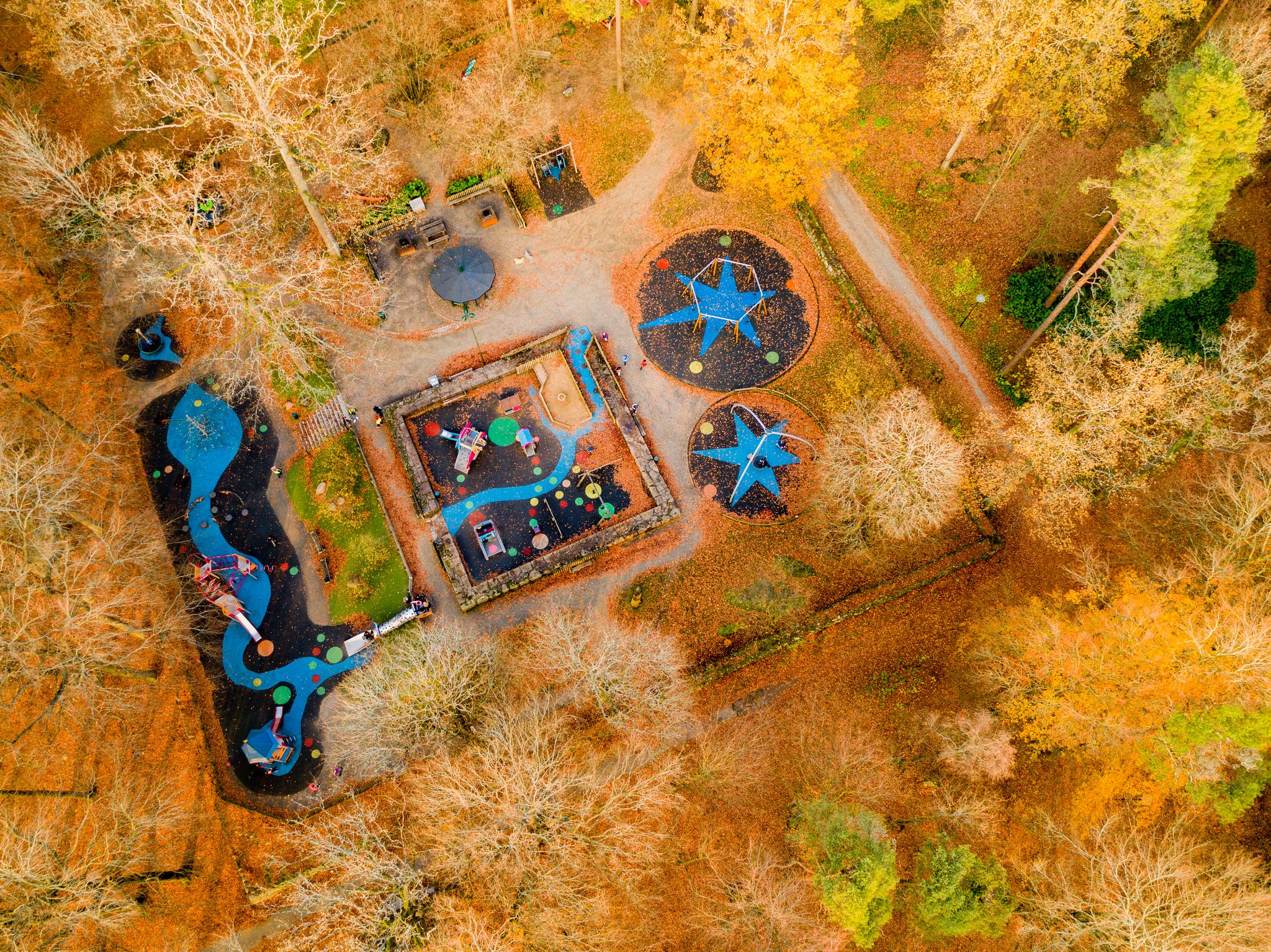 PLAYGROUND IN ANNELUNDSPARKEN BORÅS SWEDEN 