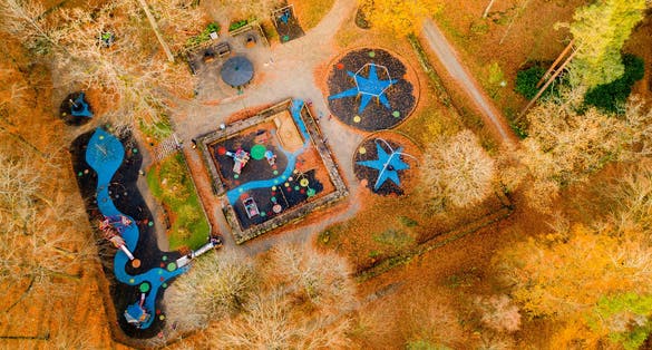 PLAYGROUND IN ANNELUNDSPARKEN BORÅS SWEDEN 
