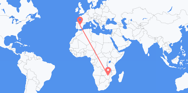 Zimbabwe to Spain